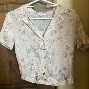 Floral Crop Blouse